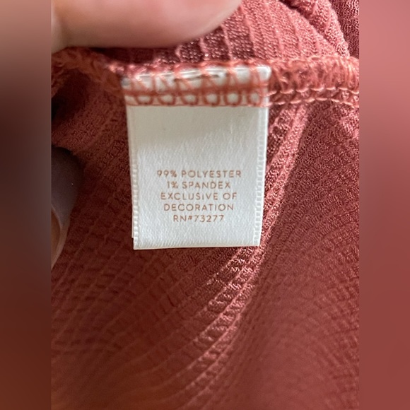 LC Lauren Conrad Cold Shoulder Top Blouse Size XL - Picture 5 of 7